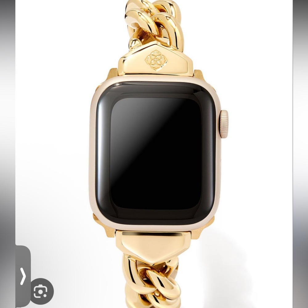 KENDRA SCOTT Gold Whitley Apple Watch Strap Size M/L